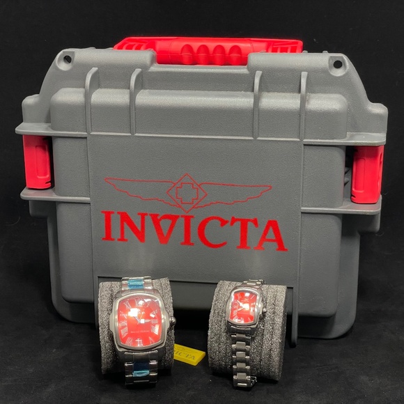 Invicta Trinite Limited Edition His and Hers Watches with Dive Case Like New - Picture 1 of 10